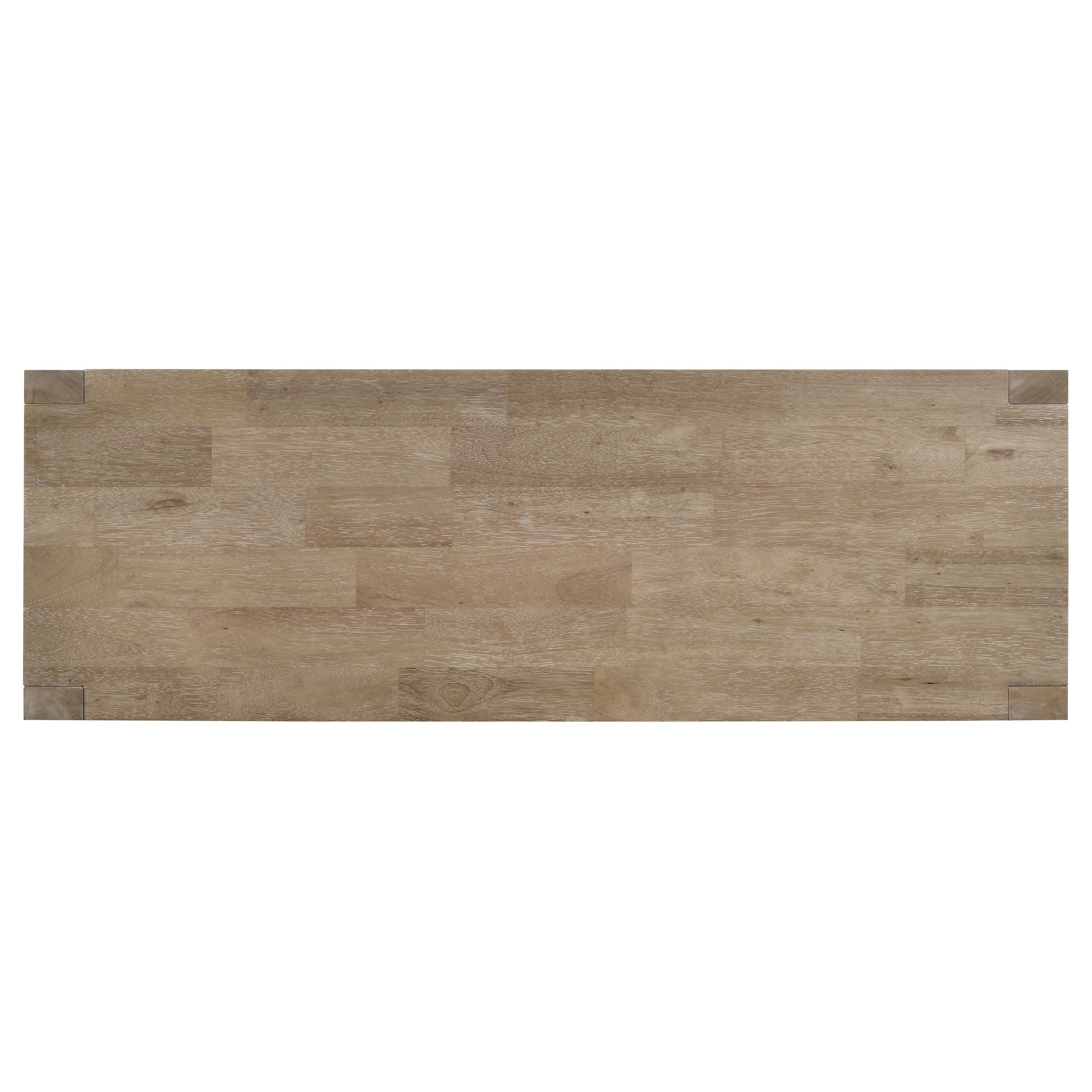 Scottsdale Wood Trestle Base Dining Bench Washed Brown - MyWaynesHome #