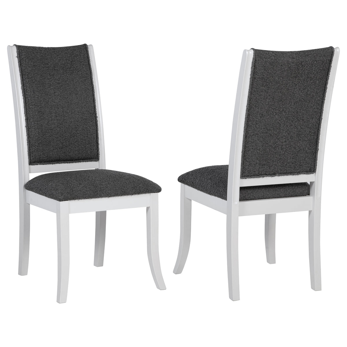 Judd Upholstered Dining Side Chair Pearl White (set Of 2)