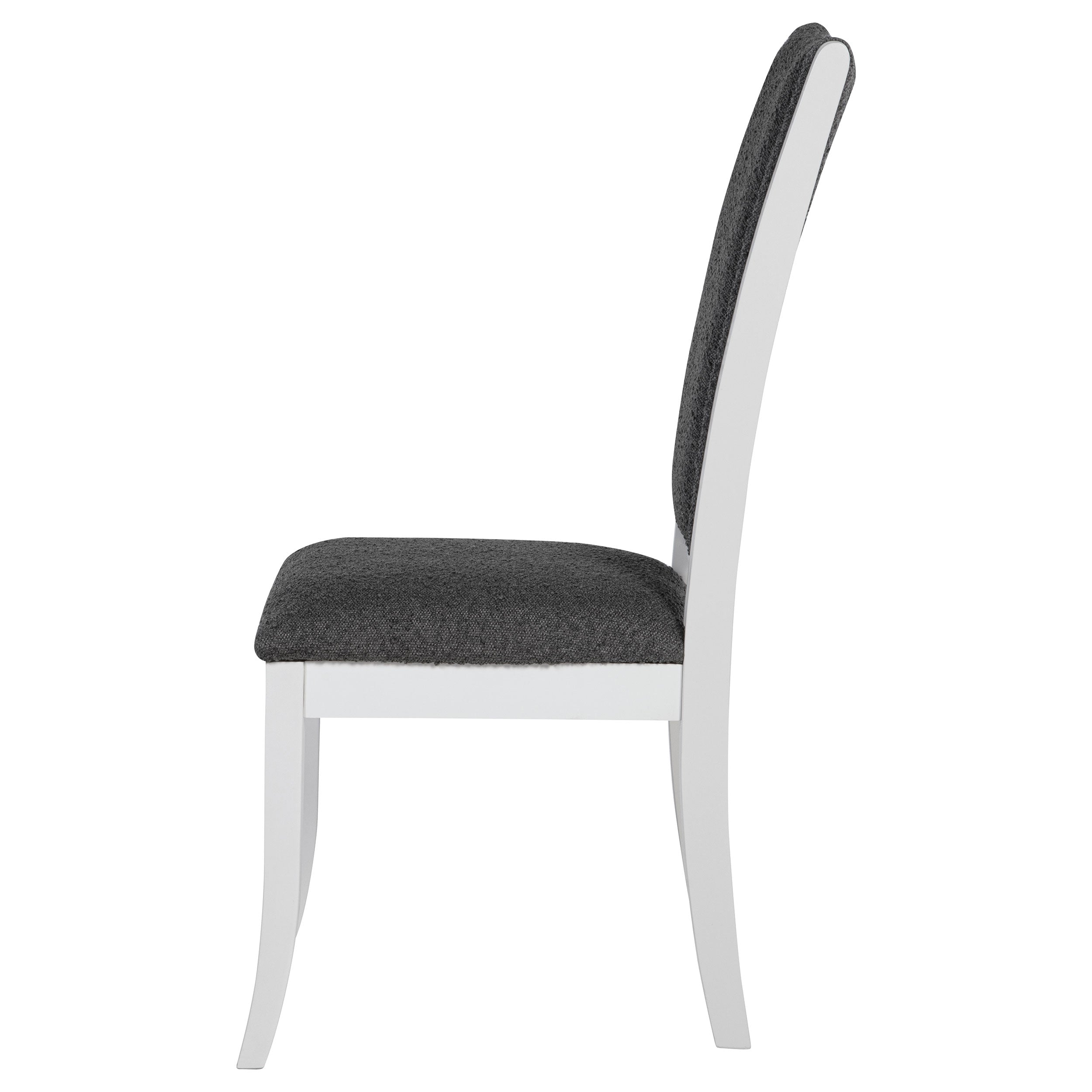 Judd Upholstered Dining Side Chair Pearl White (set Of 2)
