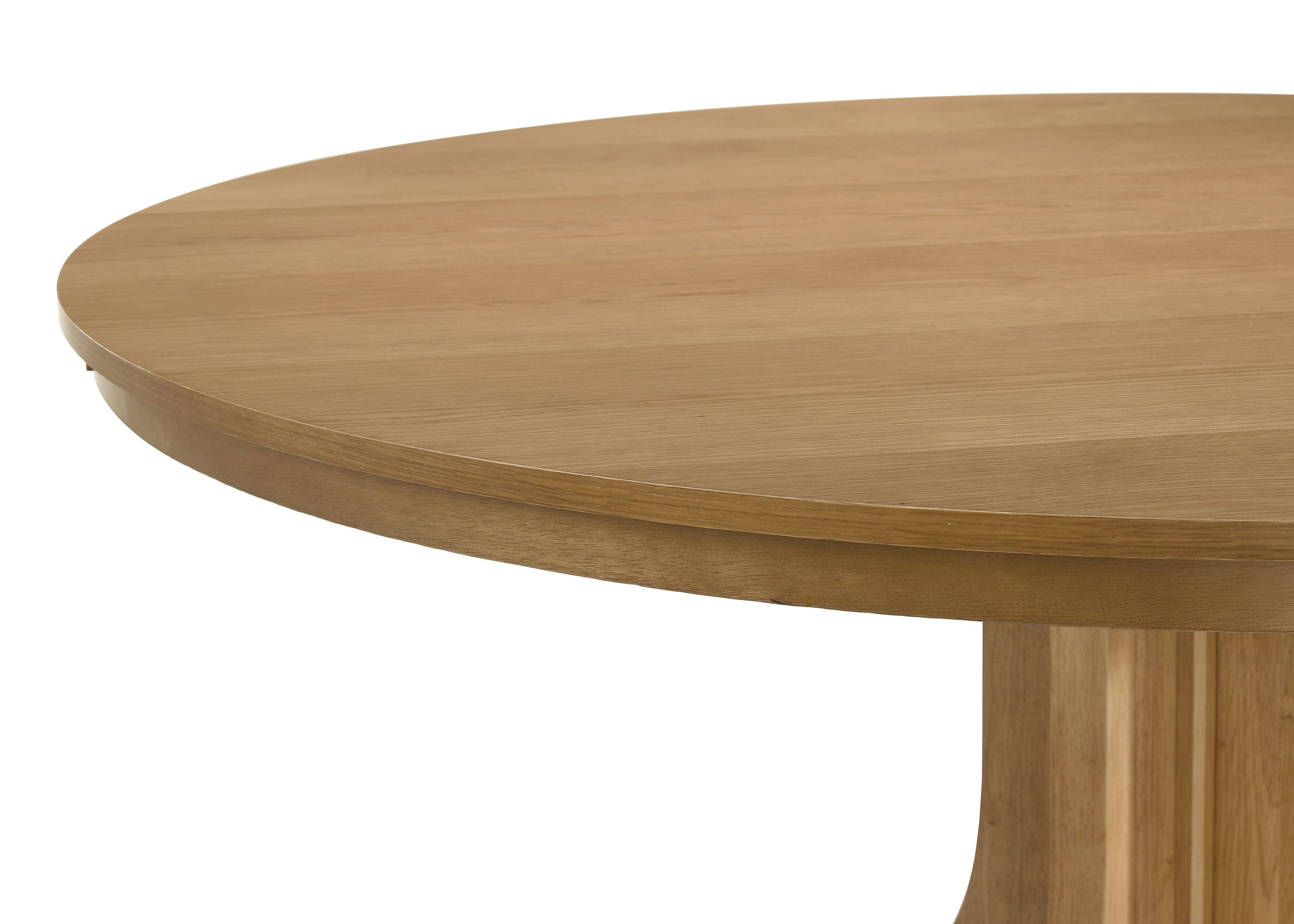 Hartville 7-piece Round Dining Table Set Natural Light Brown