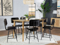 Partridge 7-piece Counter Dining Set Sheesham And Espresso - MyWaynesHome #