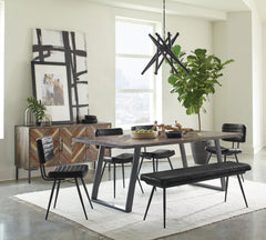 Misty 6-piece Rectangular Dining Set Sheesham And Espresso - MyWaynesHome #