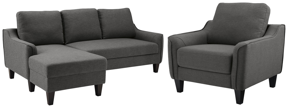 Jarreau Sofa Chaise Sleeper and Chair