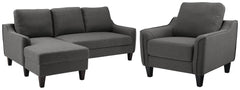 Jarreau Sofa Chaise Sleeper and Chair