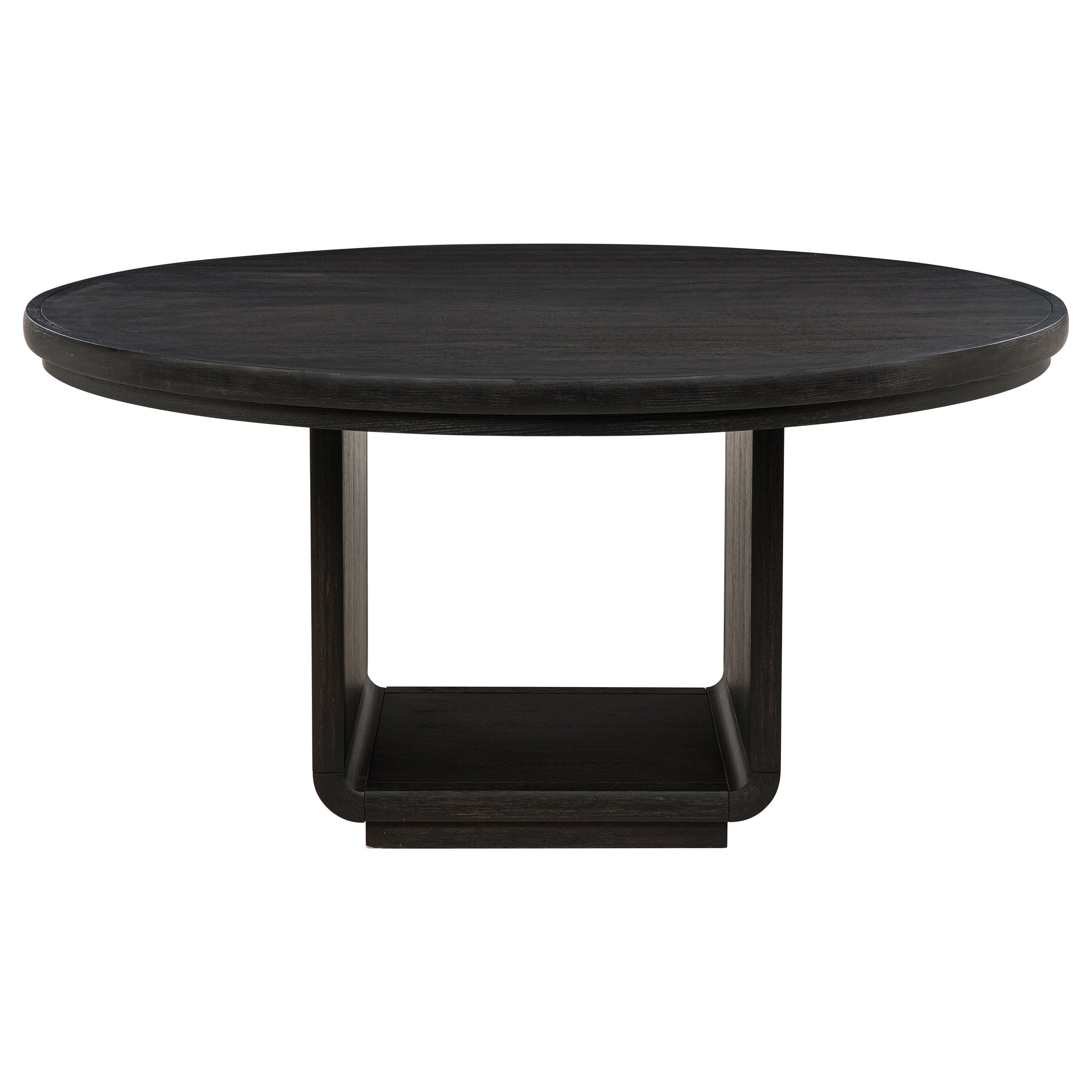 Leandro 7-piece Round Dining Table Set Burnished Black