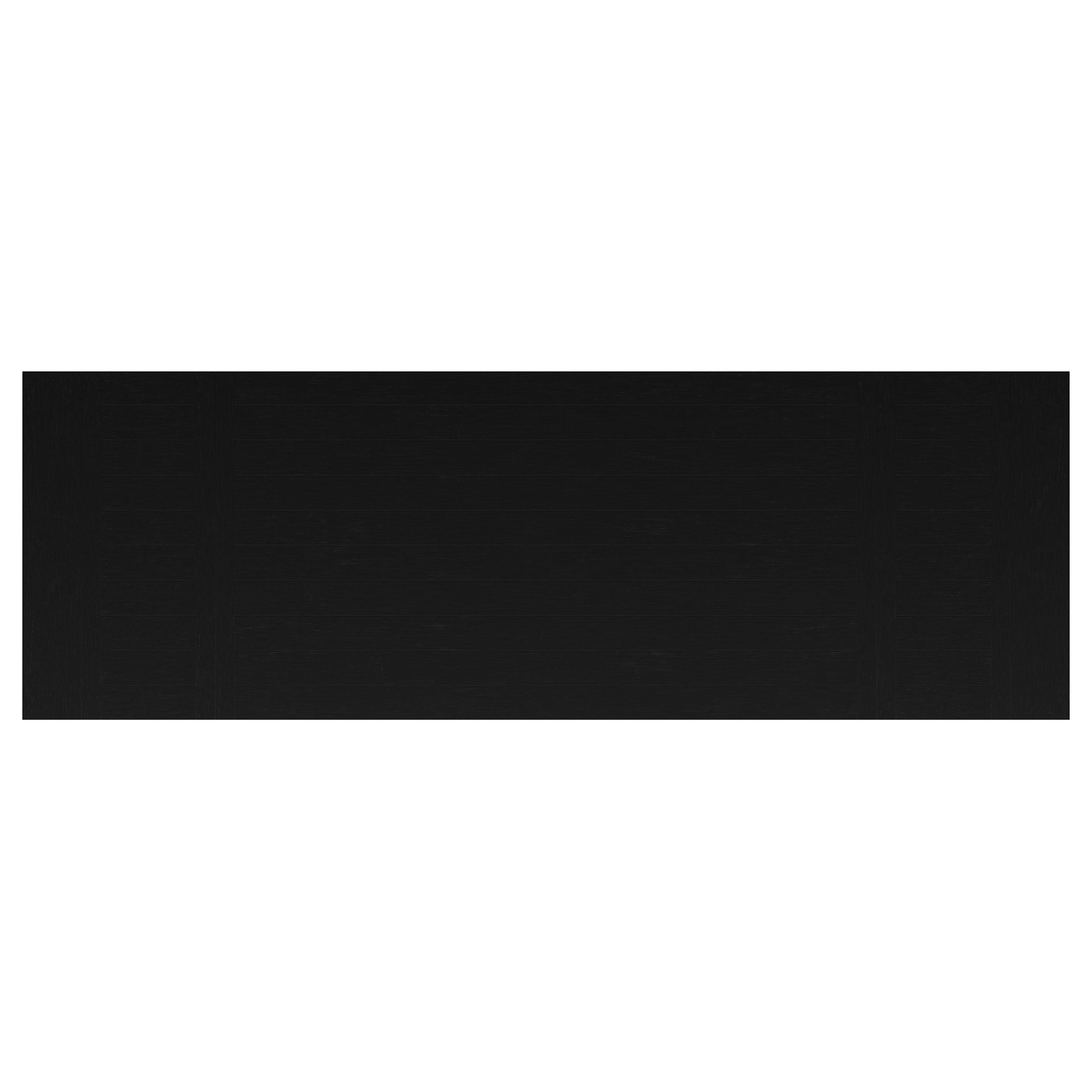 Florence 126-inch Extension Dining Table Distressed Black - MyWaynesHome #