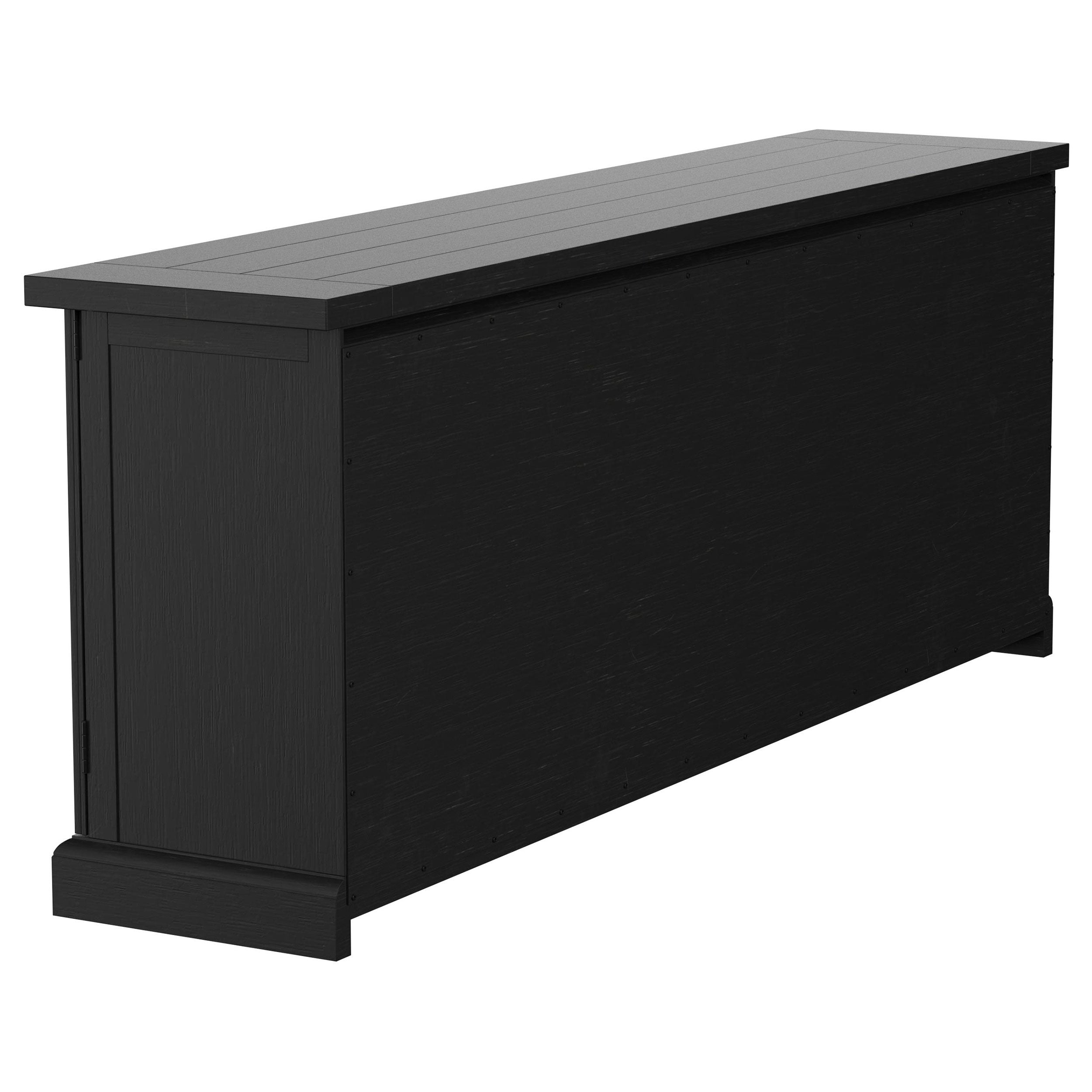 Florence 4-door Dining Sideboard Buffet Distressed Black - MyWaynesHome #