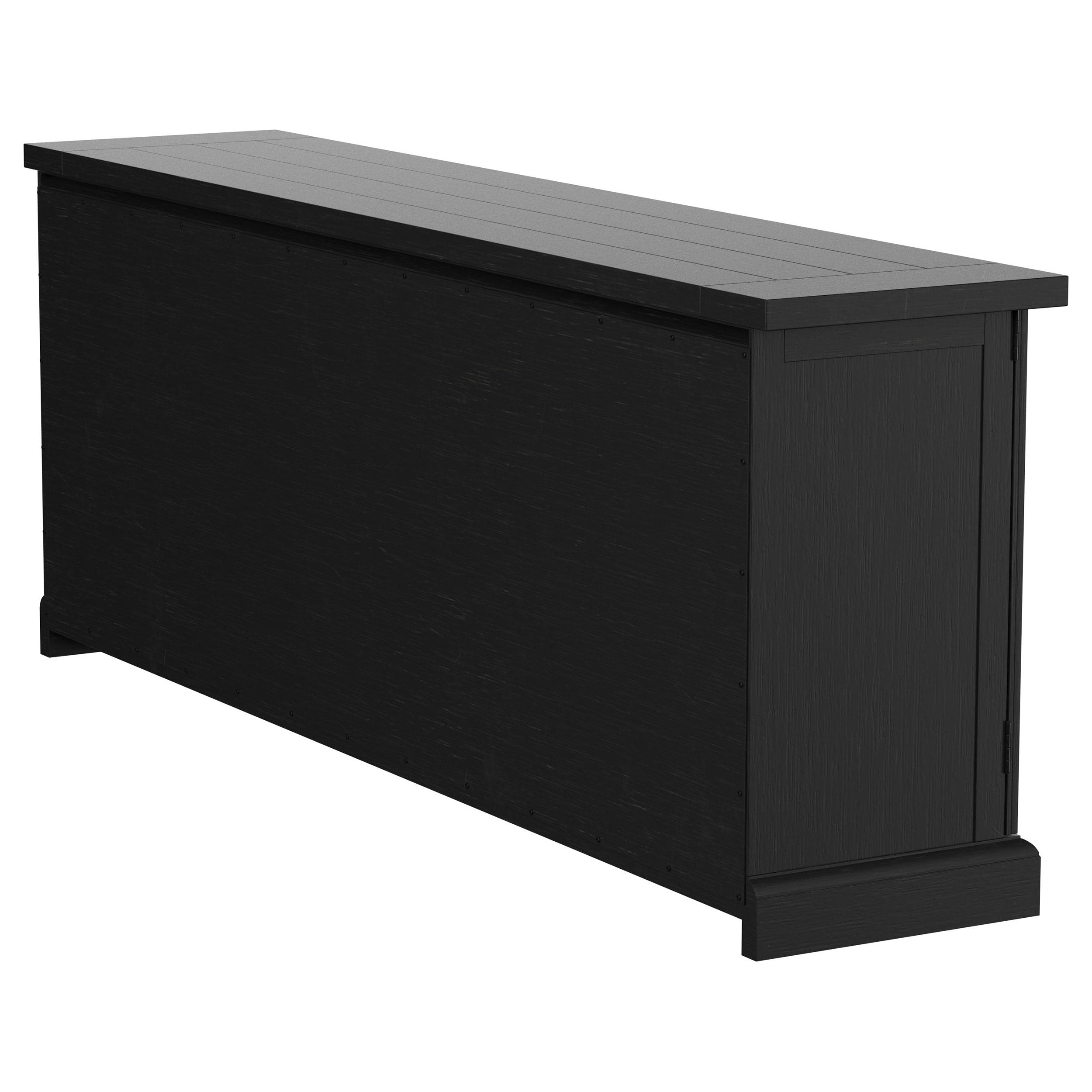 Florence 4-door Dining Sideboard Buffet Distressed Black - MyWaynesHome #