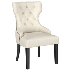 Baney Fabric Upholstered Dining Side Chair Cream And Black