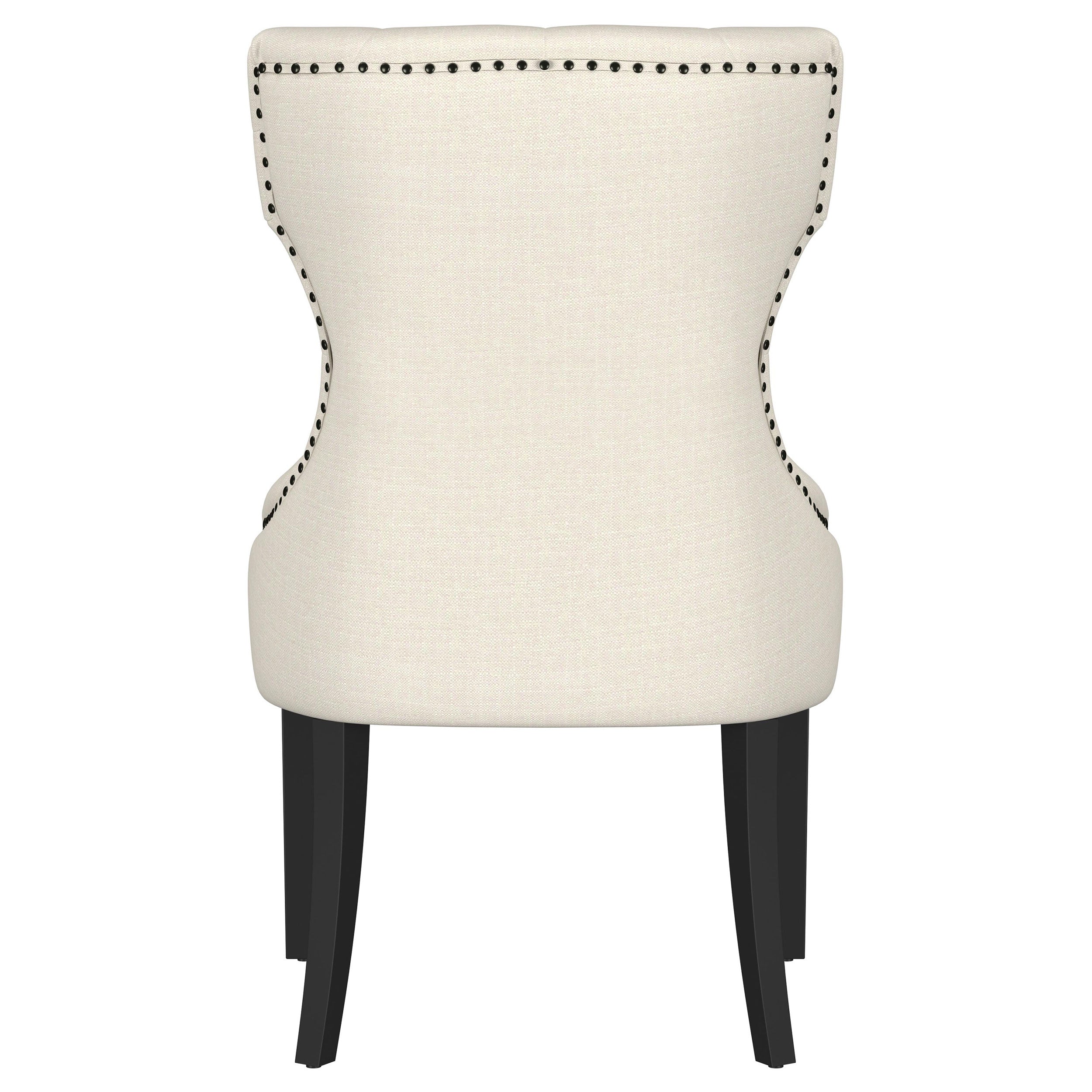 Baney Fabric Upholstered Dining Side Chair Cream And Black
