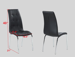 Jetta Black Dining Chair, Set of 4 - MyWaynesHome #