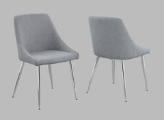 Tola Silver Dining Chair, Set of 2 - MyWaynesHome #