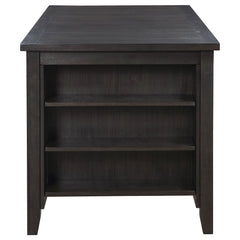 Elliston 66-inch Counter Height Dining Table Dark Grey - MyWaynesHome #