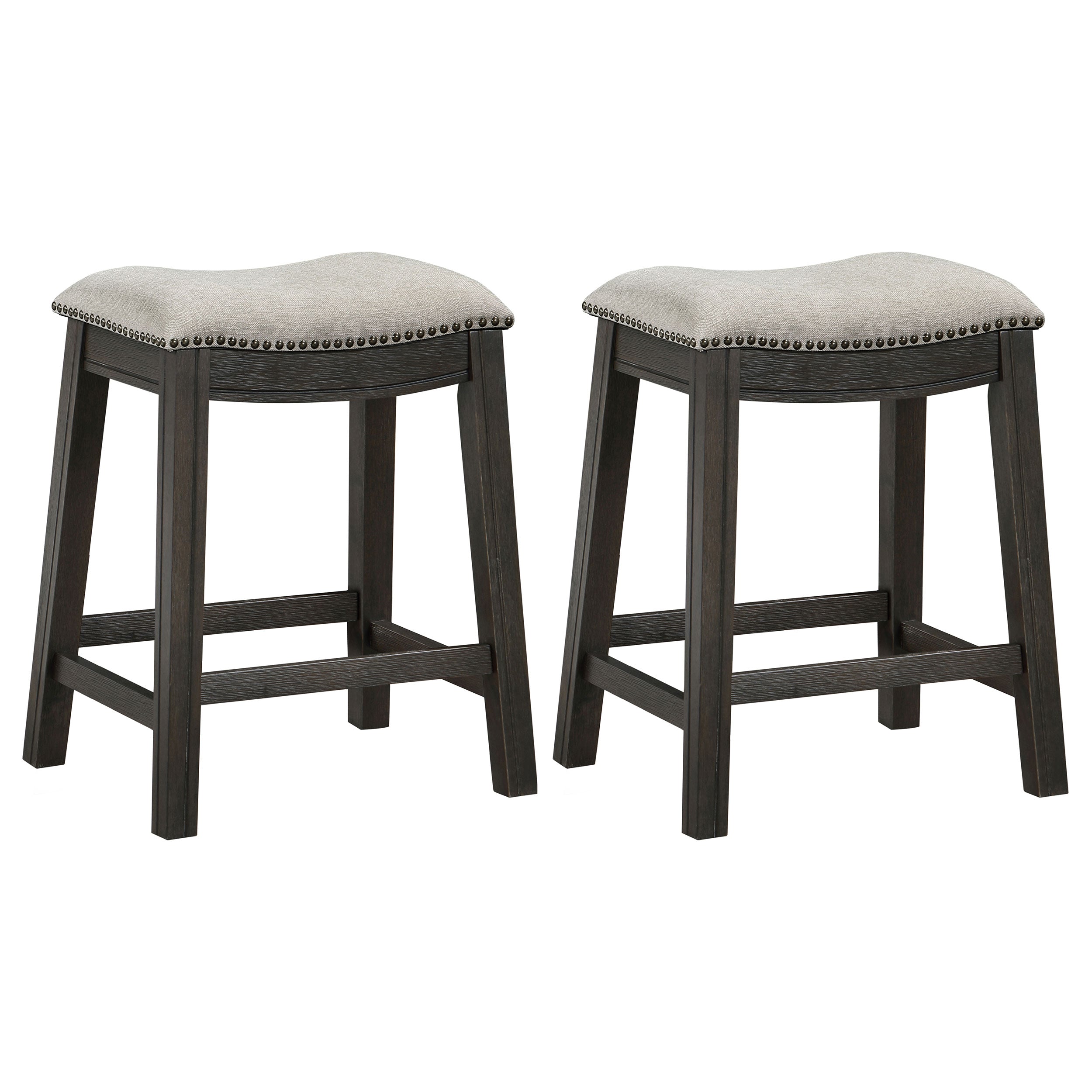 Elliston Backless Counter Stool Dark Grey (set Of 2) - MyWaynesHome #