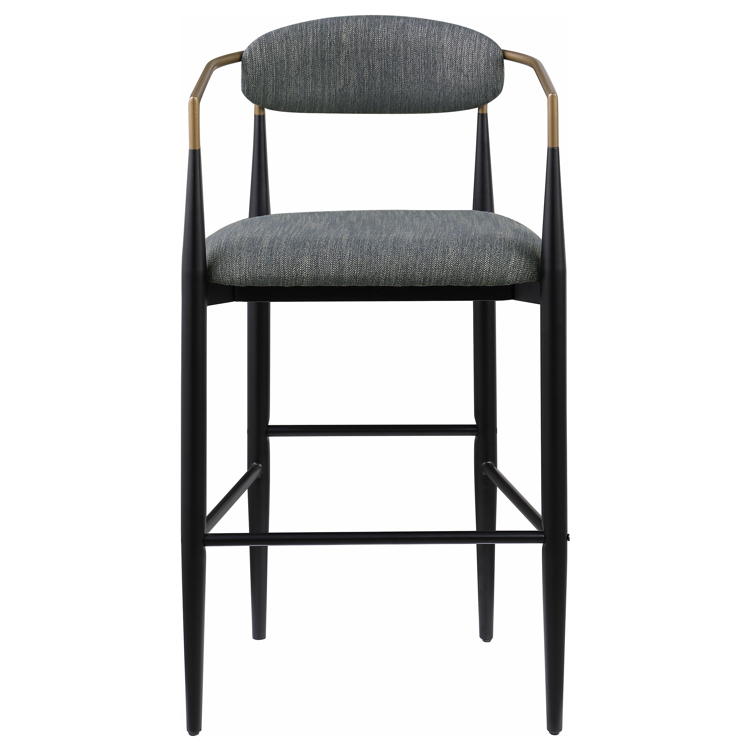 Tina Fabric Upholstered Bar Chair Dark Grey (set Of 2) - MyWaynesHome #