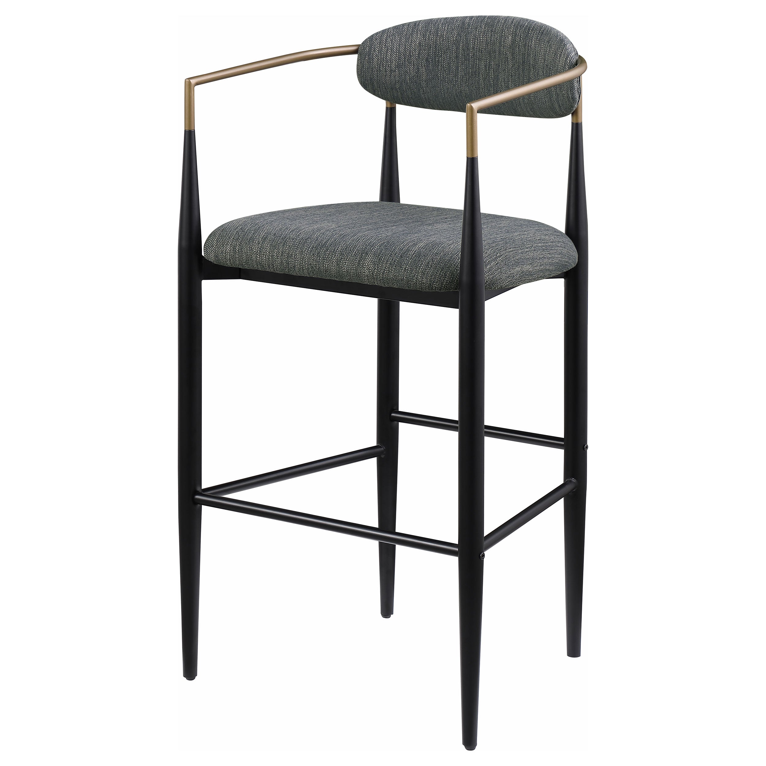 Tina Fabric Upholstered Bar Chair Dark Grey (set Of 2) - MyWaynesHome #