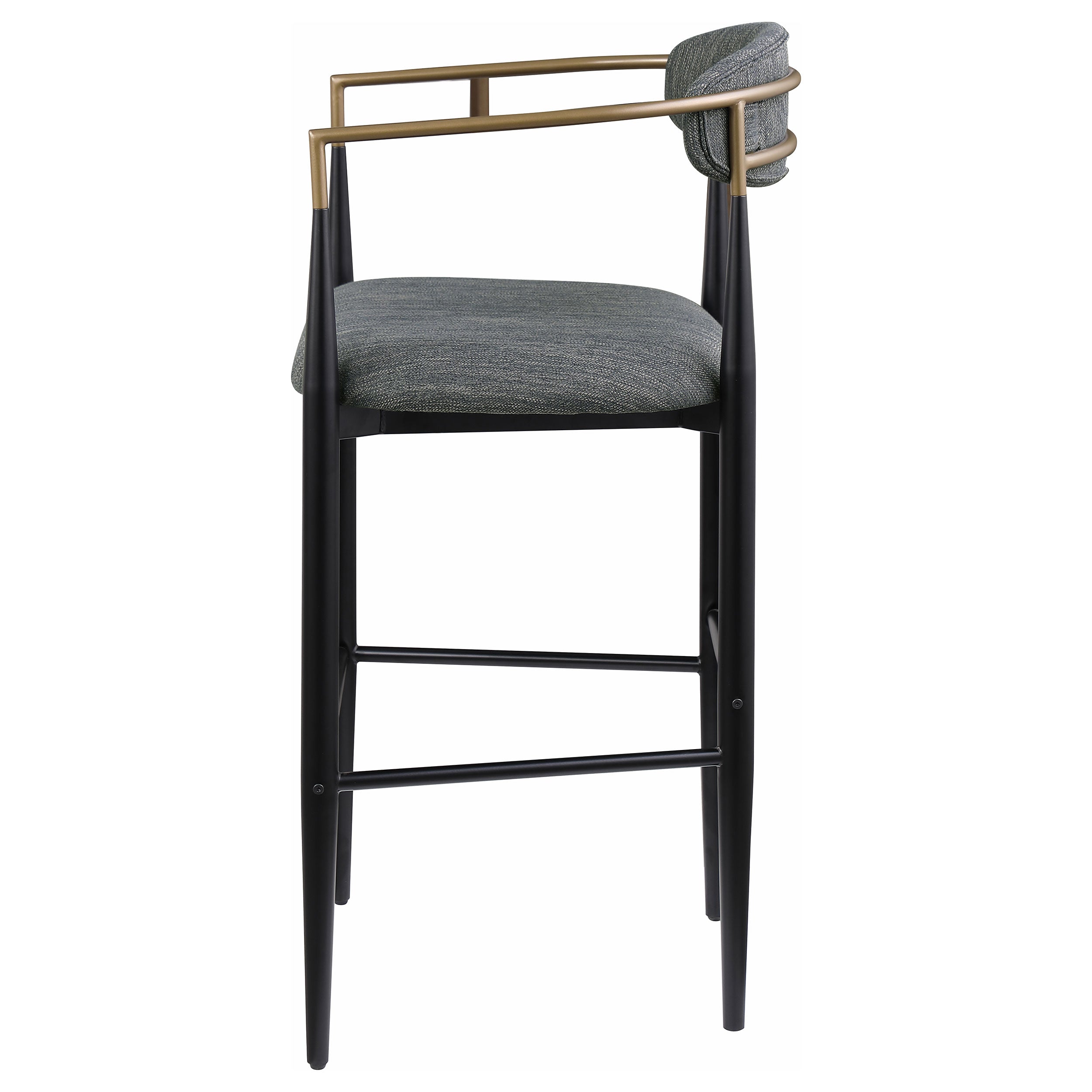 Tina Fabric Upholstered Bar Chair Dark Grey (set Of 2) - MyWaynesHome #