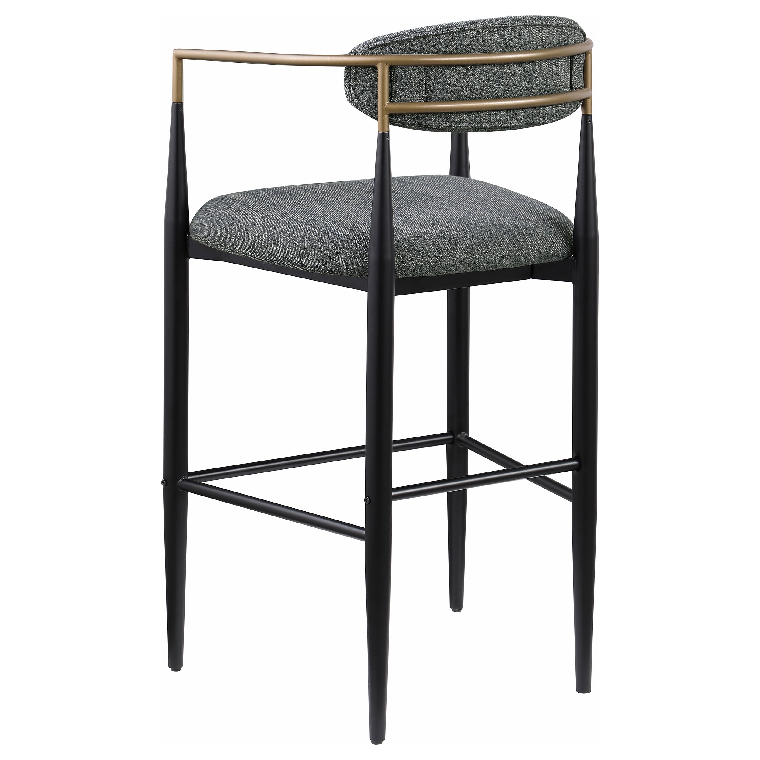 Tina Fabric Upholstered Bar Chair Dark Grey (set Of 2) - MyWaynesHome #