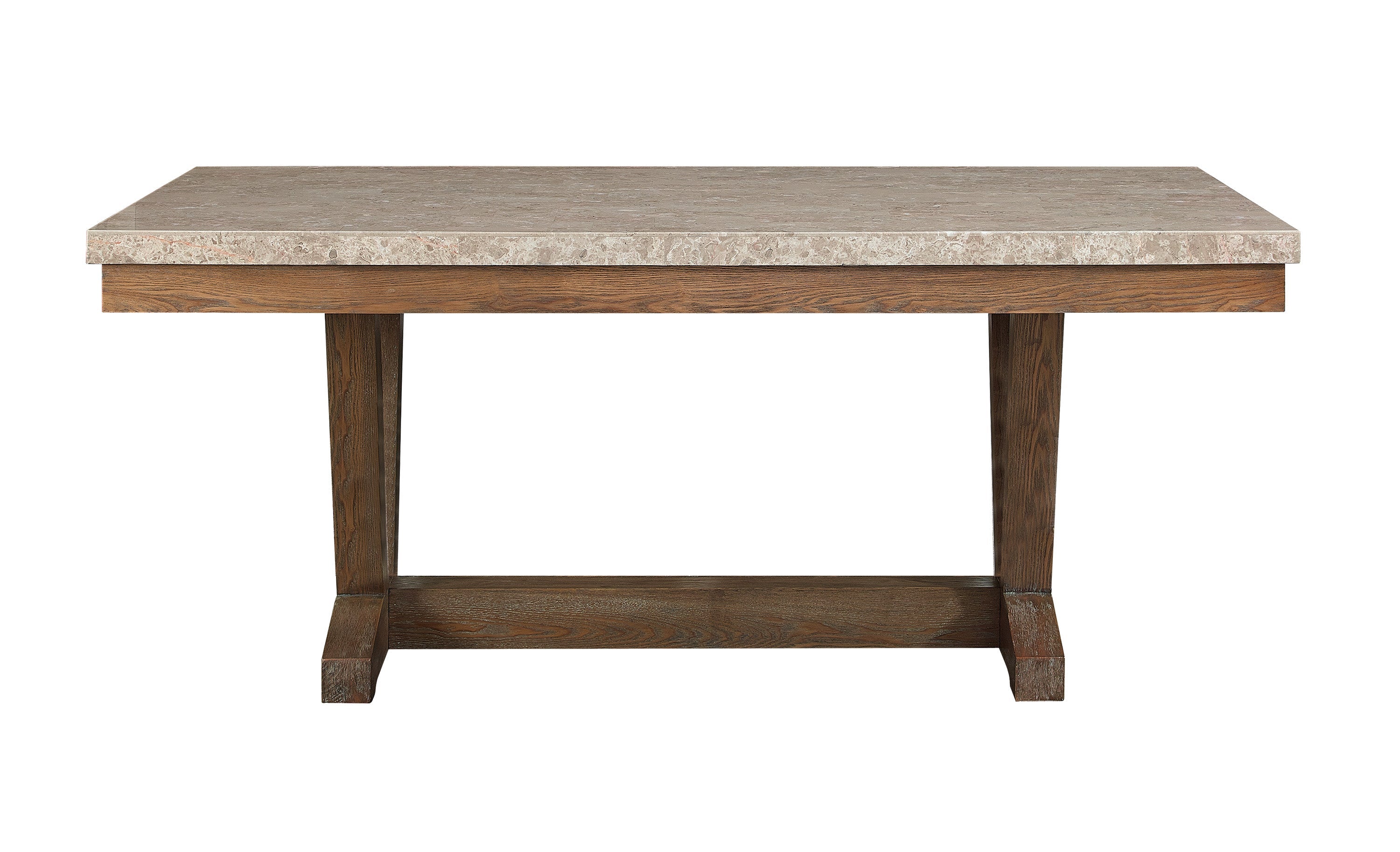 Vesper Brown/Gray Marble Rectangular Dining Set - MyWaynesHome #