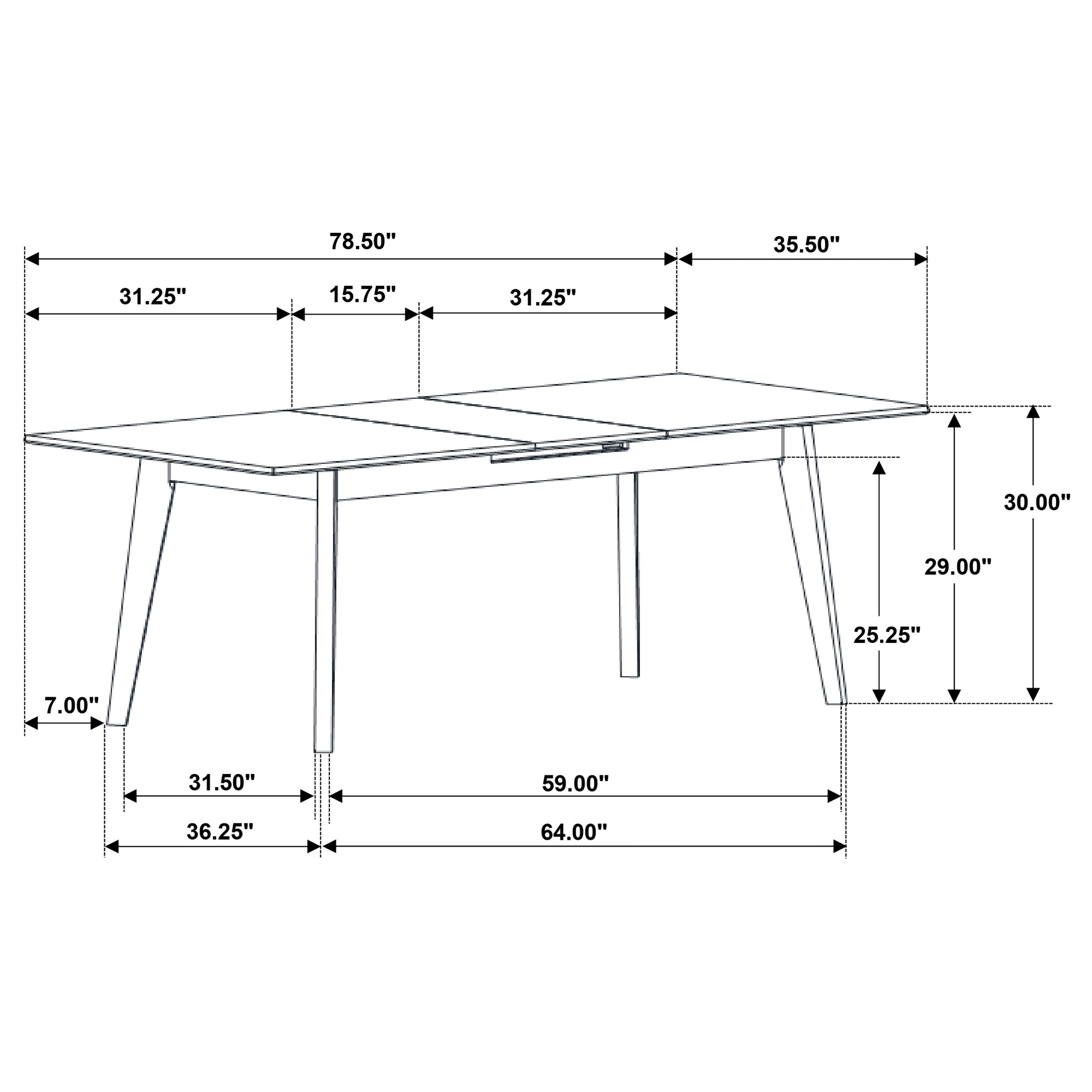 Crestmont 7-piece Extension Leaf Dining Table Set Black - MyWaynesHome #