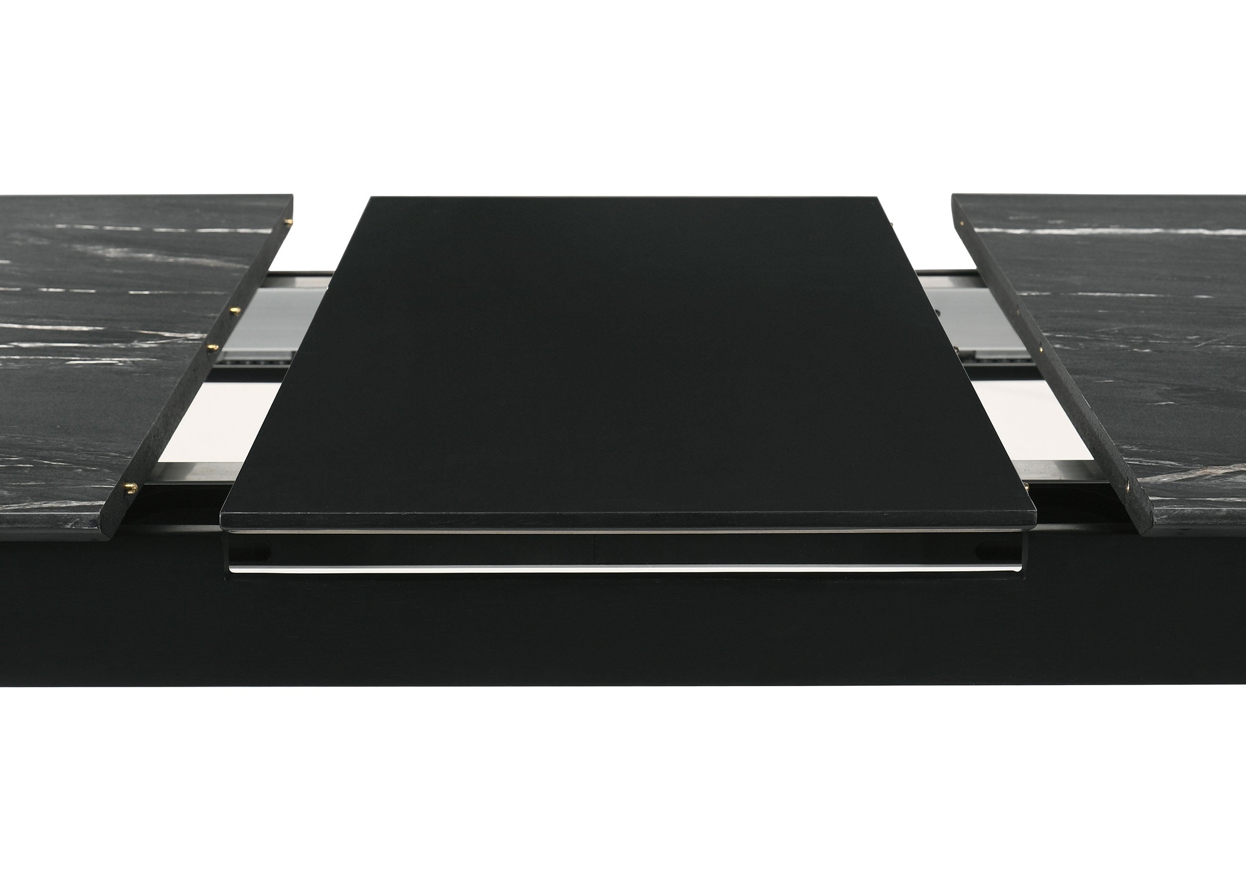 Crestmont 78-inch Extension Dining Table Black Faux Marble - MyWaynesHome #