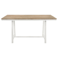 Hollis Rectangular 71-inch Counter Height Dining Table Brown - MyWaynesHome #