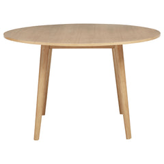 Andrews 5-piece Round Dining Table Set Light Ash And White