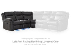 Sultan Meadow Left-Arm Facing Reclining Loveseat