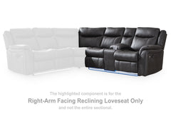 Sultan Meadow Right-Arm Facing Reclining Loveseat