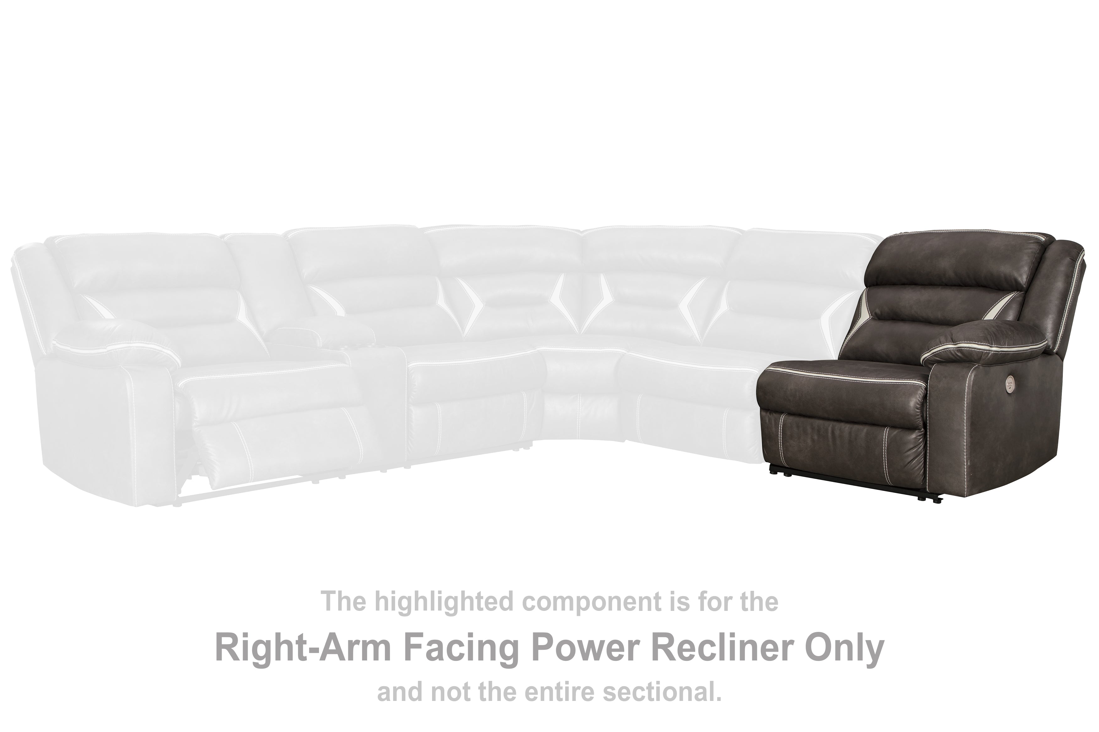 Kincord Right-Arm Facing Power Recliner