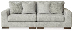 Regent Park 2-Piece Sectional Loveseat - MyWaynesHome #