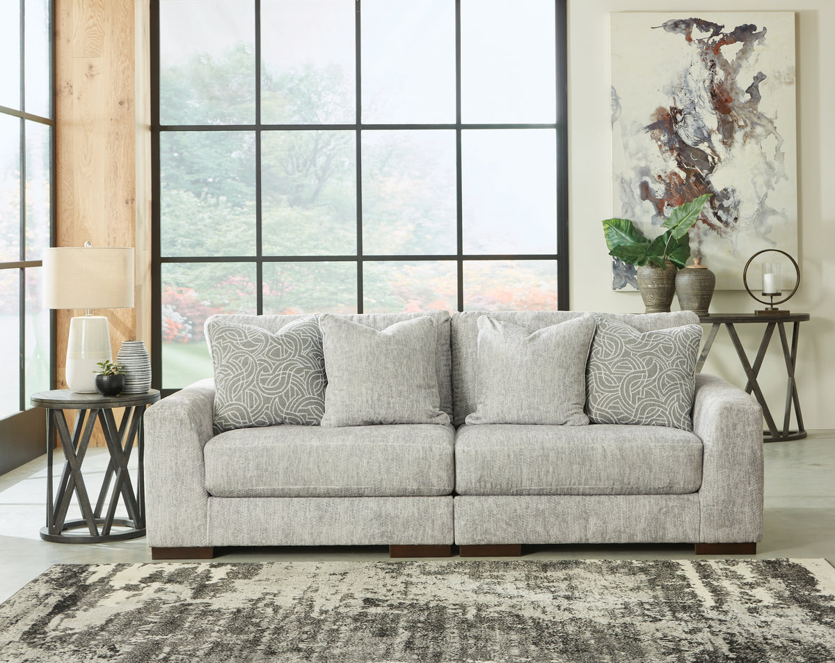 Regent Park 2-Piece Sectional Loveseat - MyWaynesHome #