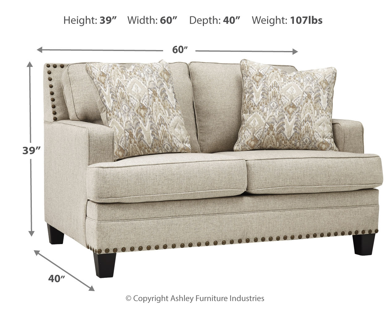Claredon Sofa, Loveseat and Chair