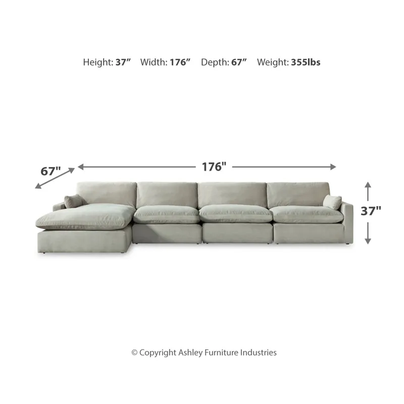 Sophie 4-Piece Sectional with Chaise - MyWaynesHome #
