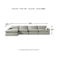 Sophie 4-Piece Sectional with Chaise - MyWaynesHome #