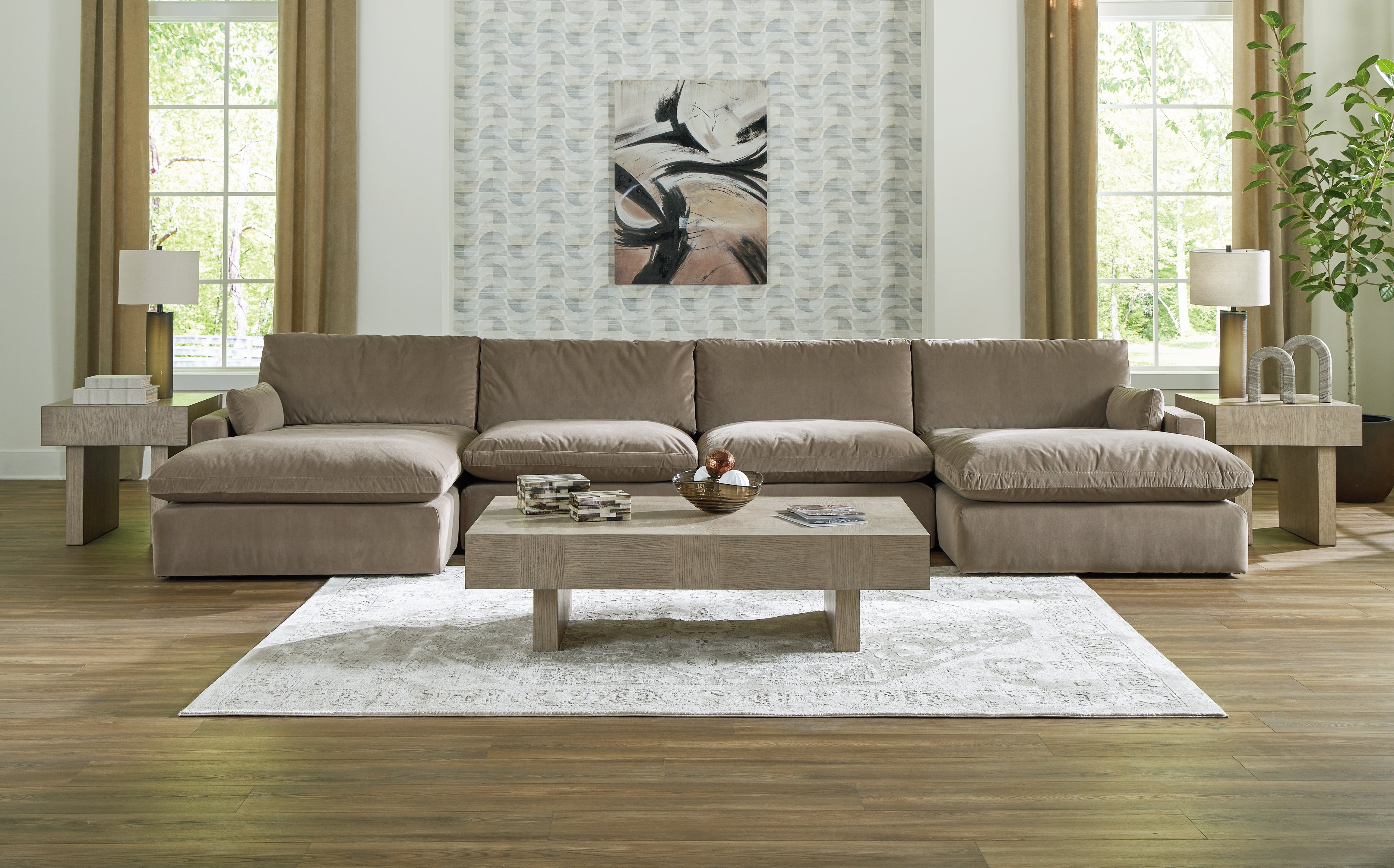Sophie 4-Piece Sectional with Double Chaise - MyWaynesHome #