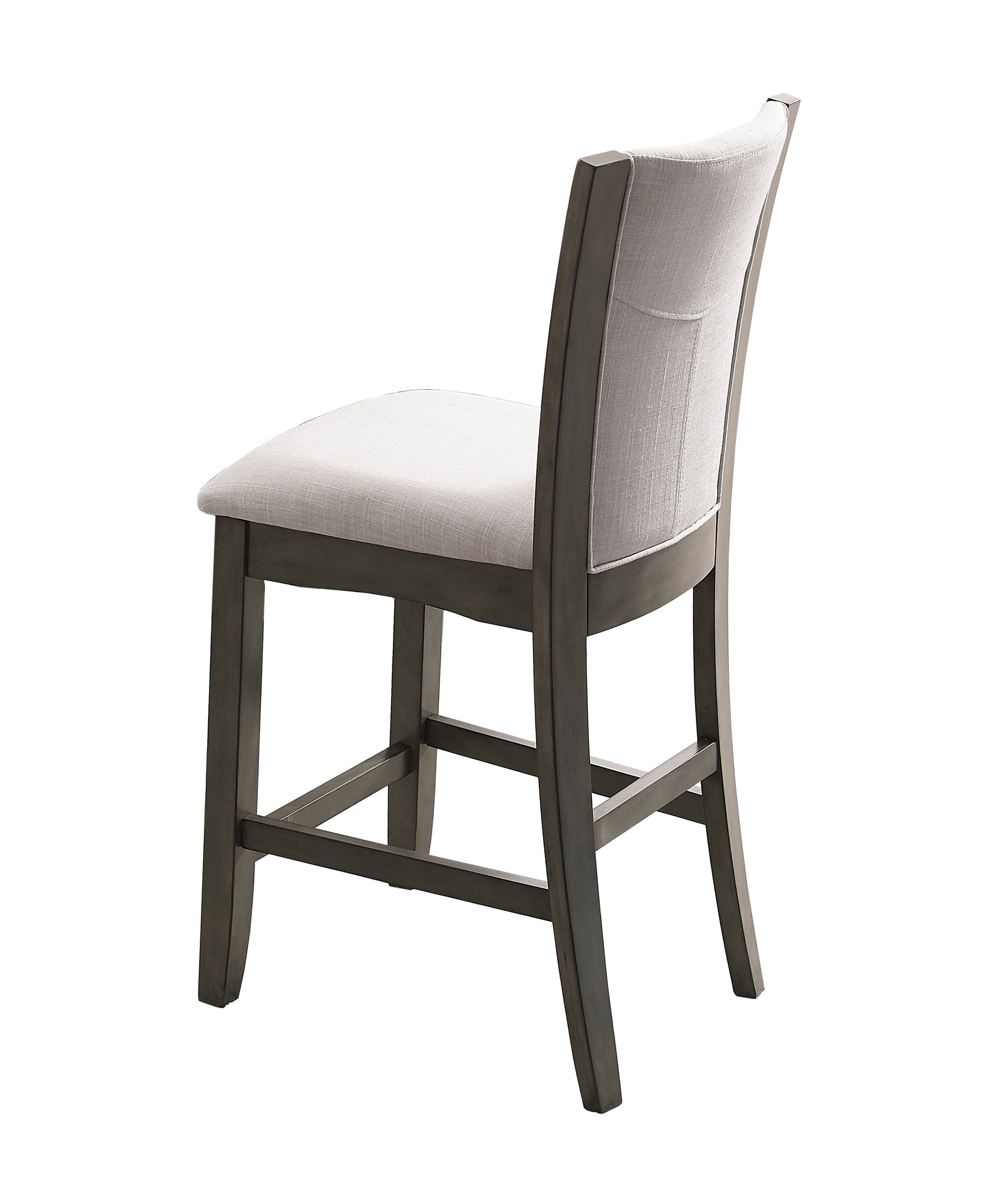 Camelia Gray Round Glass-Top Counter Height Dining Set - MyWaynesHome #