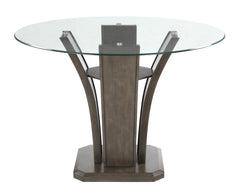 Camelia Gray Round Glass-Top Counter Height Table - MyWaynesHome #