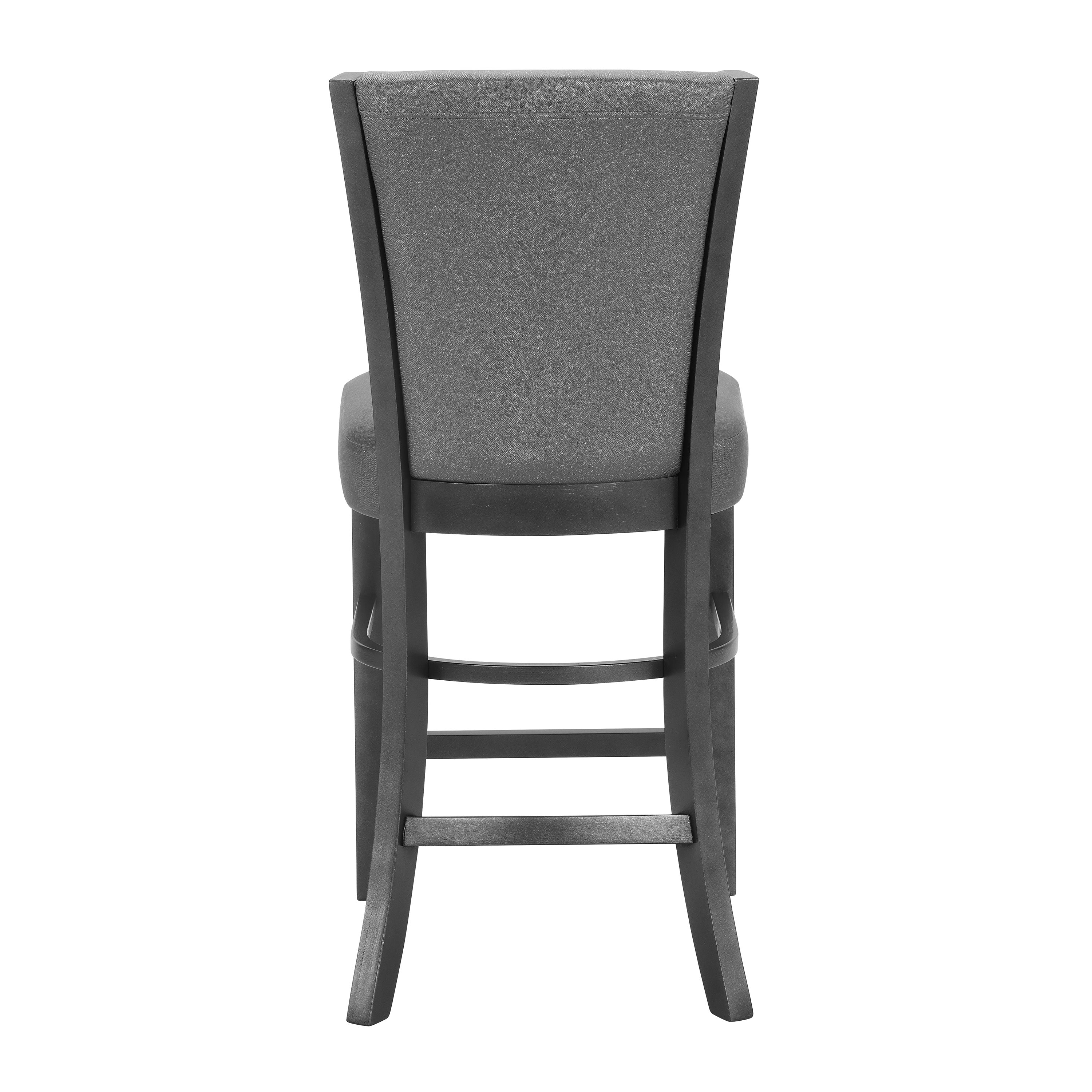 Camelia Gray PU Leather Counter Height Chair, Set of 2 - MyWaynesHome #
