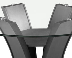 Camelia Dove Gray Round Counter Height Table - MyWaynesHome #