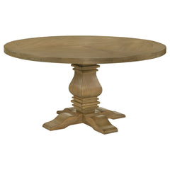 Florence 7-piece Round Dining Table Set Rustic Honey - MyWaynesHome #