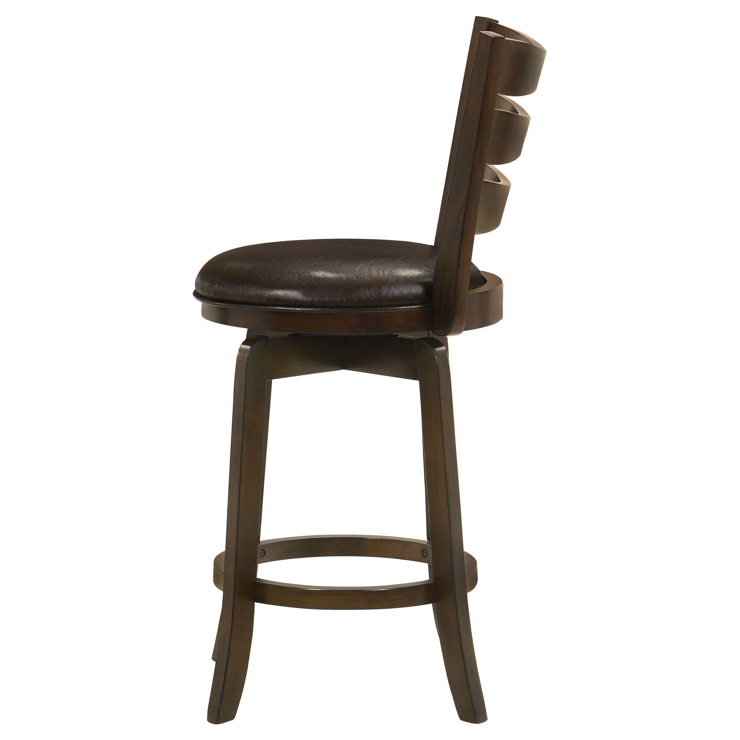Murphy Wood Counter Height Swivel Bar Chair Dark Brown - MyWaynesHome #