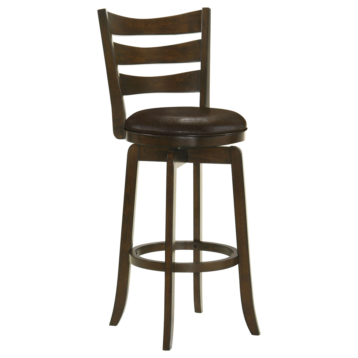 Murphy Wood Pub Height Swivel Bar Chair Dark Brown - MyWaynesHome #