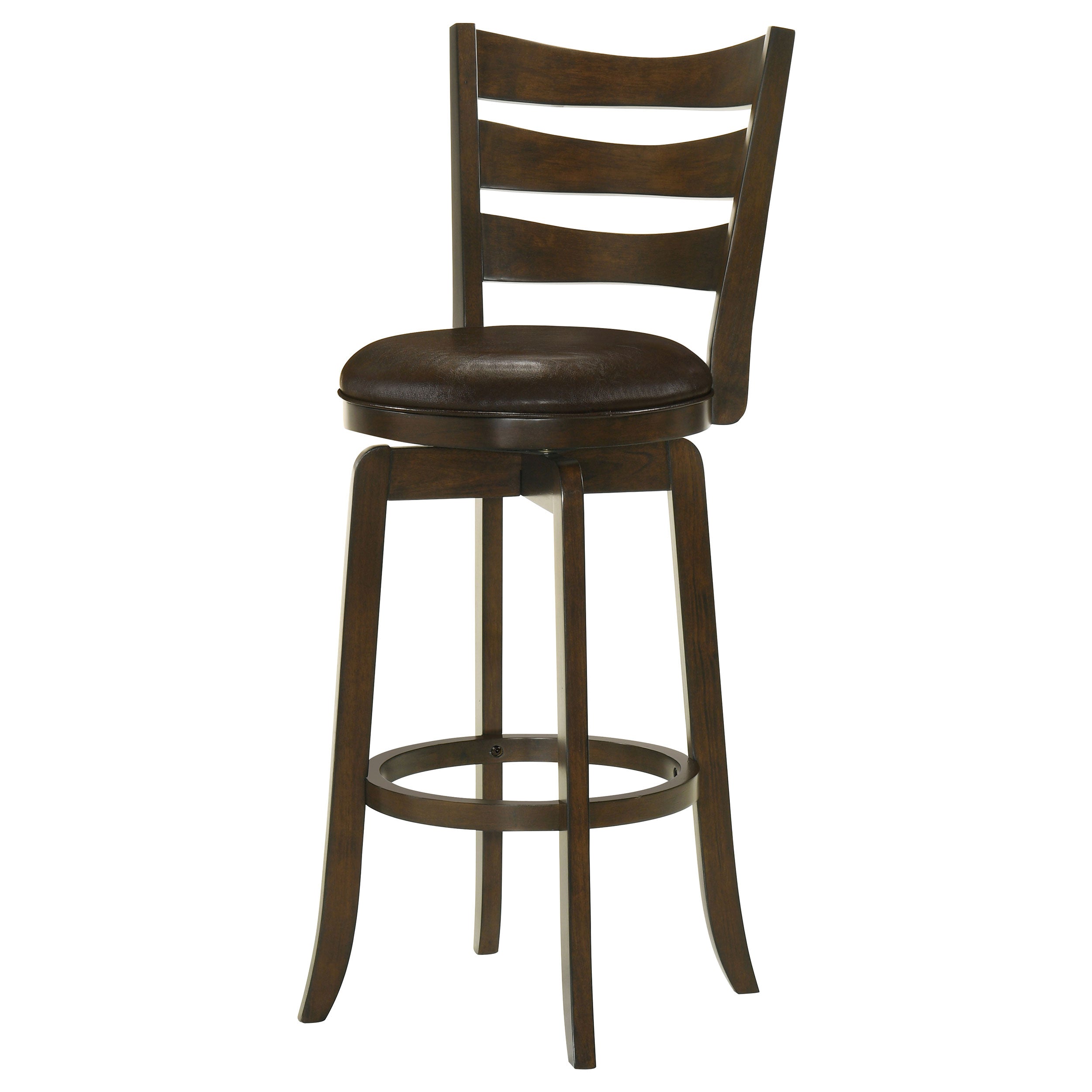 Murphy Wood Pub Height Swivel Bar Chair Dark Brown - MyWaynesHome #