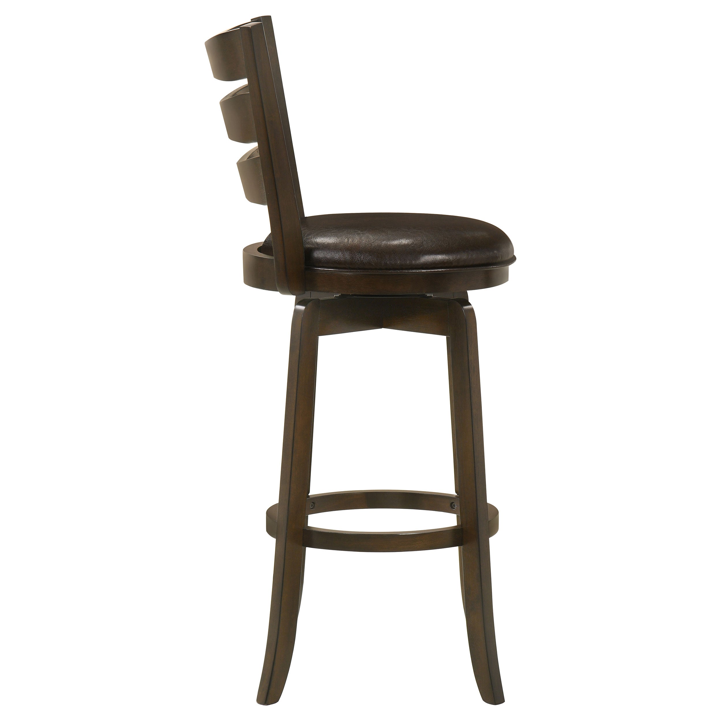 Murphy Wood Pub Height Swivel Bar Chair Dark Brown - MyWaynesHome #