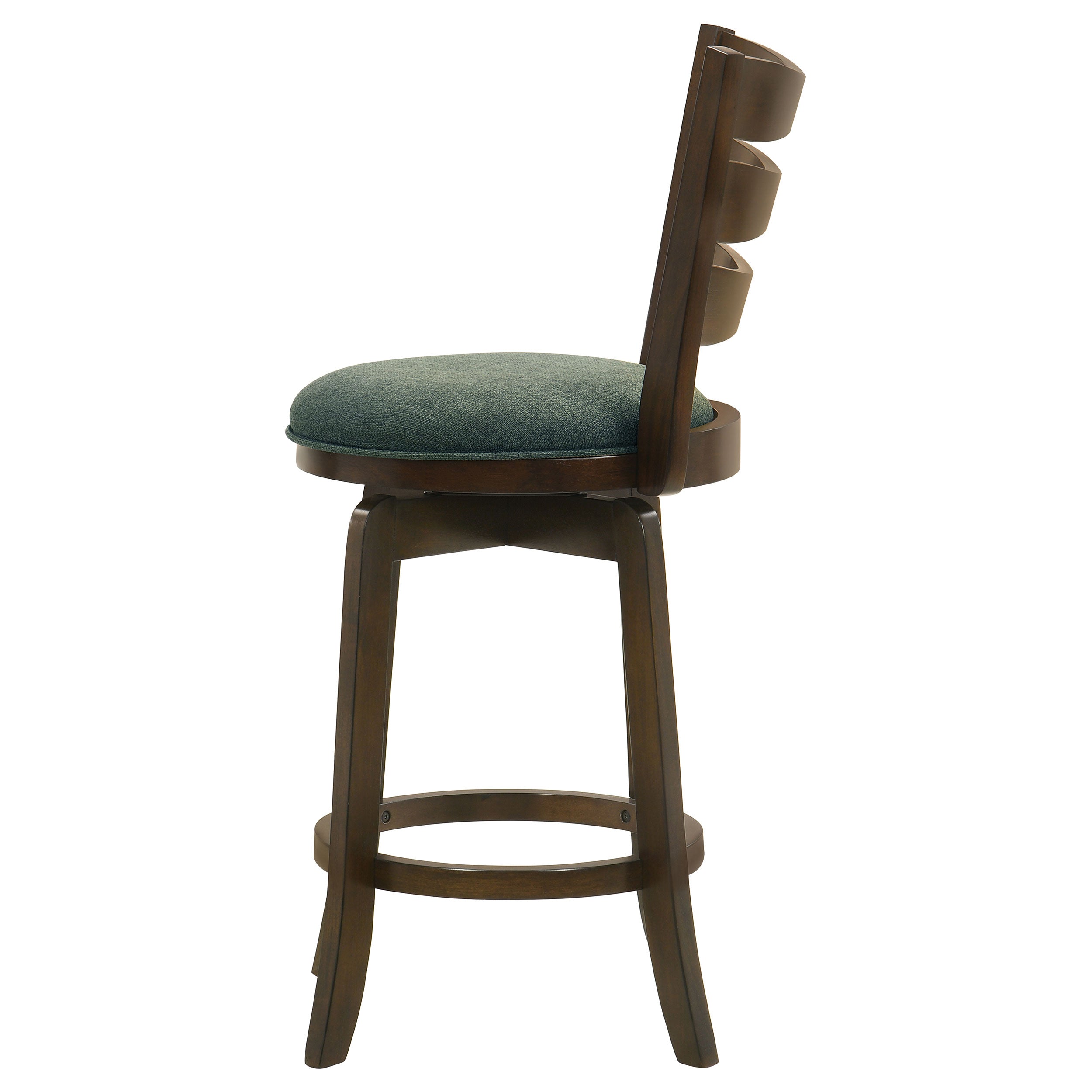 Murphy Wood Counter Height Swivel Bar Chair Hunter Green - MyWaynesHome #