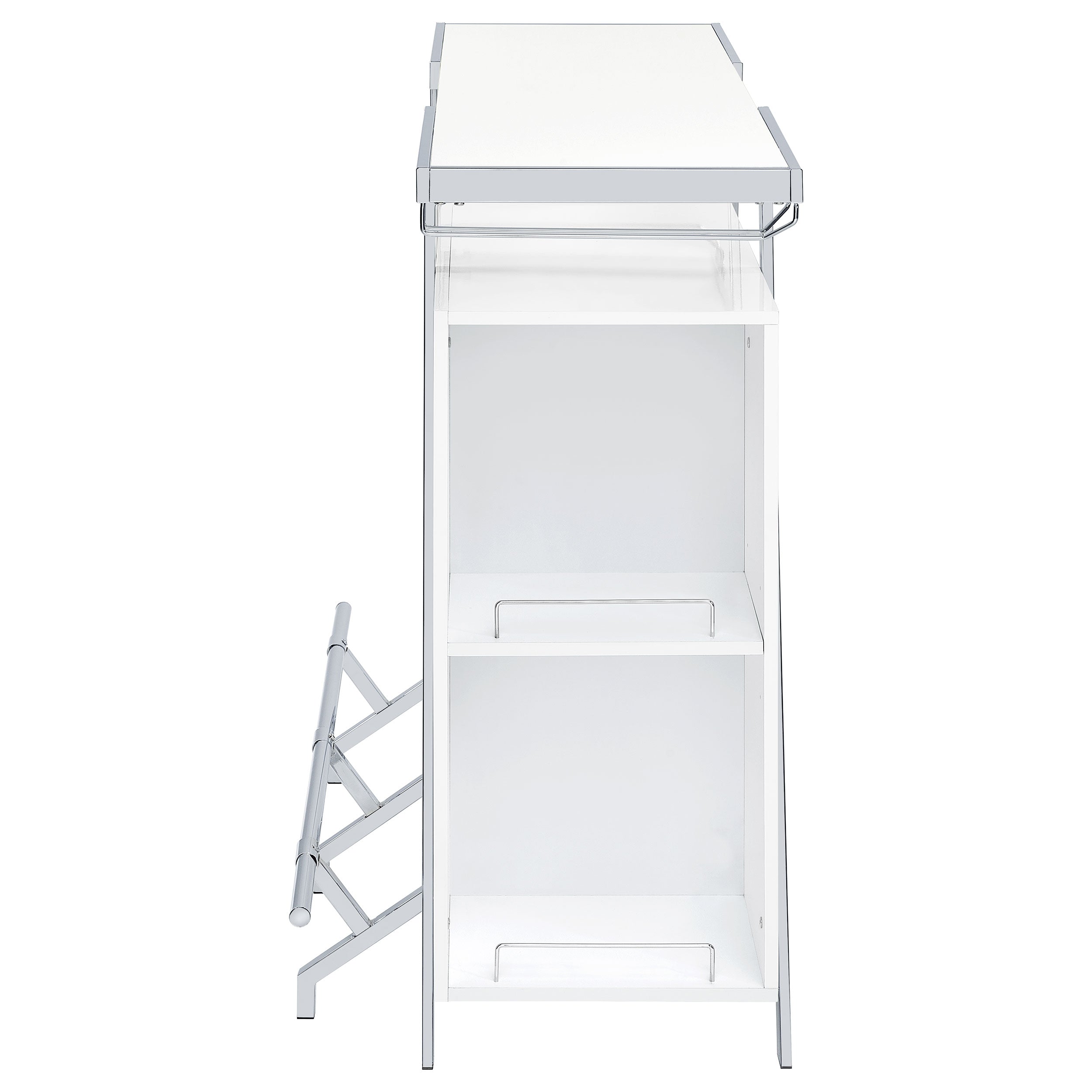 Araceli Freestanding Led Home Bar Cabinet White High Gloss