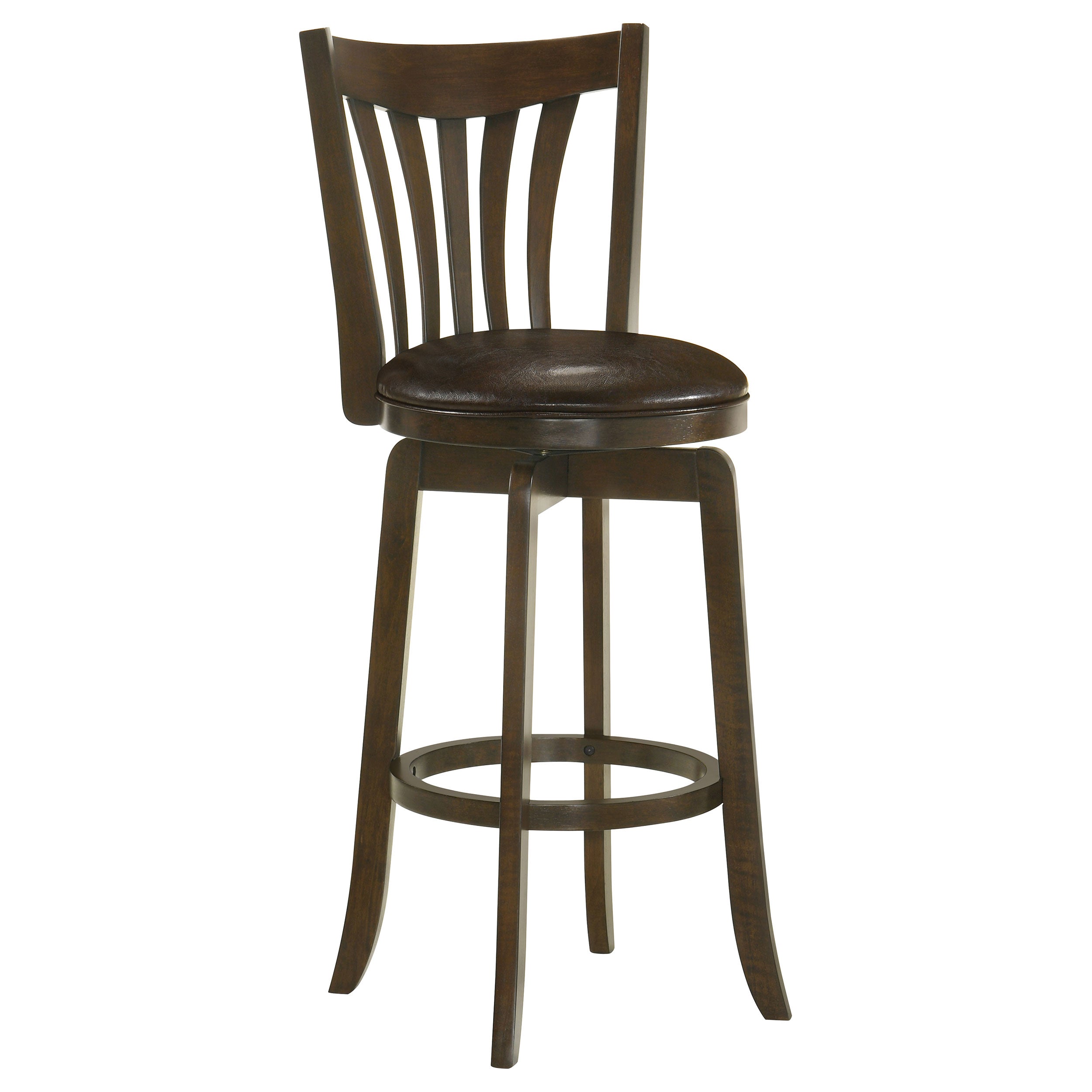 Lambert Wood Pub Height Swivel Bar Chair Dark Cherry - MyWaynesHome #