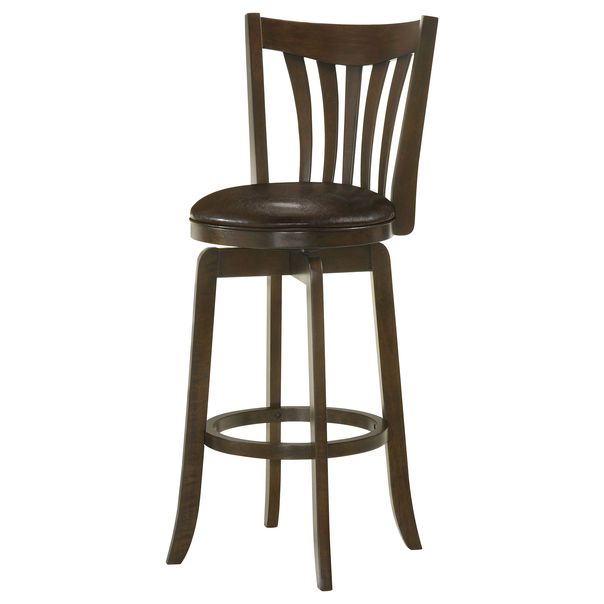 Lambert Wood Pub Height Swivel Bar Chair Dark Cherry - MyWaynesHome #