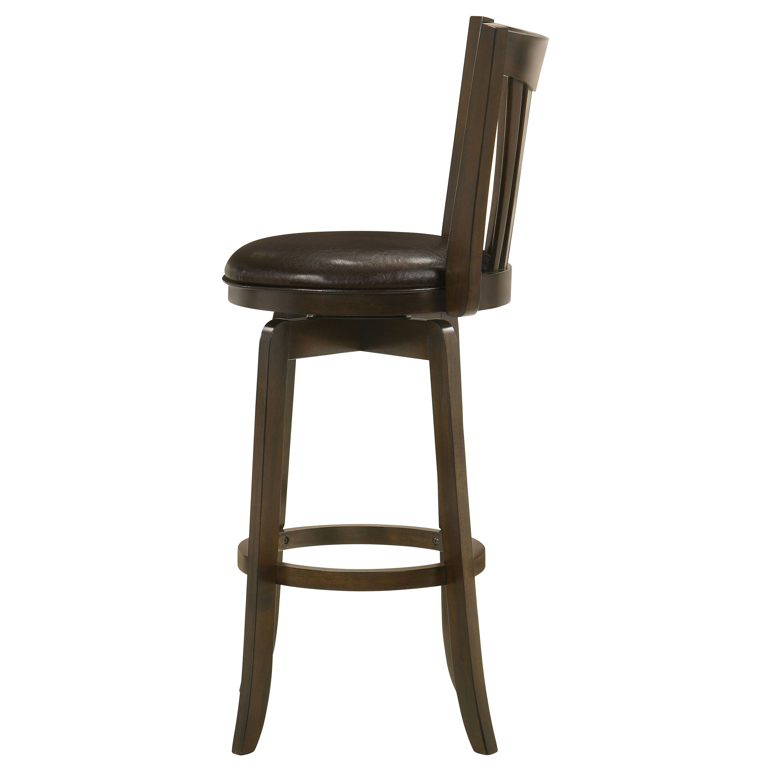 Lambert Wood Pub Height Swivel Bar Chair Dark Cherry - MyWaynesHome #